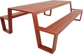 Lesli Living Picknickset-Estilo-Rood-Aluminium-220cm-Lesli Living