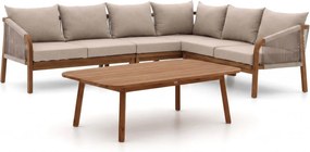 + 10% kassakorting | Hoek loungeset Bellagio  | 6 personen | Loungeset Natural Teak | Hoekbank Teakhout | Kees Smit Tuinmeubelen