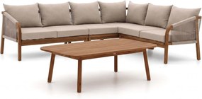 Hoek loungeset Bellagio | 6 personen | Loungeset Natural Teak | Hoekbank Teakhout | Kees Smit Tuinmeubelen