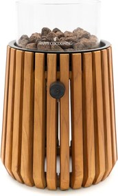 Happy Cocooning Lumi Lagune tafelbrander - Teak - Ø 21x37 cm