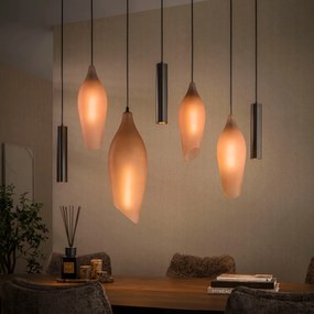 Hanglamp Met Organische Glazen Kappen
