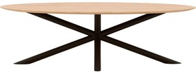 Goossens Excellent Eettafel Gs-1302, Ovaal 260 x 130 cm