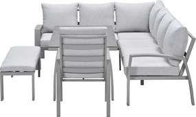 Garden Impressions Cameron lounge dining set 5-delig links - taupe