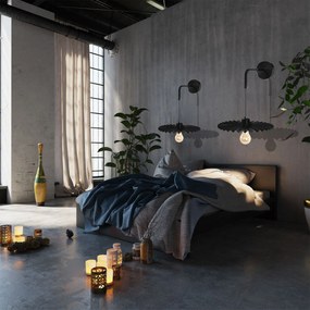 LAMPA ŚCIENNA KINKIET APP1355-1W BLACK 30 cm