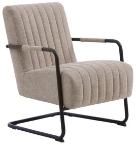 Fauteuil Beige Met Armleuning