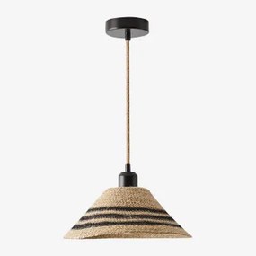 Samyra Plafondlamp Natuurlijk - Zwart & Natuurlijk Samyra - Sklum