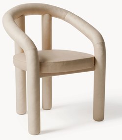 Fluwelen armstoel Calan 2