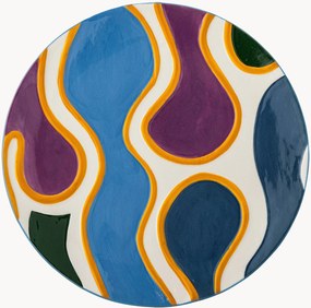Handbeschilderde dessertborden Salacia, 4-delig