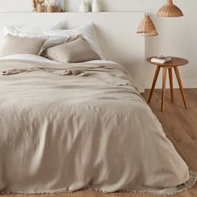 Beddensprei in gewassen linnen, Linange