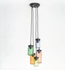 Hanglamp Jar 5 antiek zwart