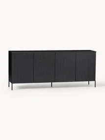 Dressoir Avourio van grenenhout met geribde voorkant