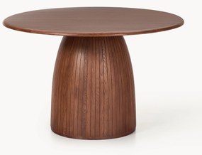 Ronde eettafel Nelly met groefstructuur, in verschillende formaten