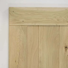 Houten Schuifdeur -  Eiken Chevron Onbehandeld - Zwart - Incl. Rails