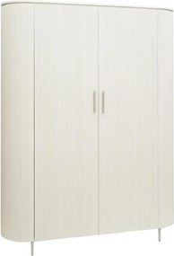 Tower Living Beige Opbergkast Met Ribbels 145x190 Corbetta - 145x45x190cm.