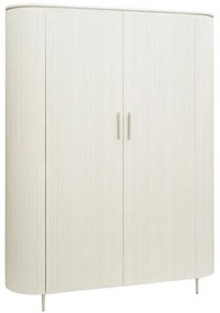 Tower Living Lichtgrijze Opbergkast Met Ribbels 145x190 Corbetta - 145x45x190cm.