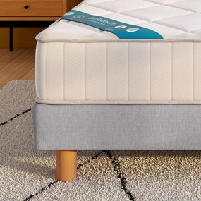 Set van zeer stevige latexmatras van 21 cm met 7 zones en gestoffeerde lattenbodem