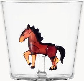 Handgemaakte borosilicate tumbler Horse
