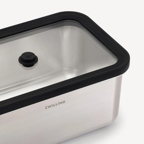 ZWILLING Fresh &amp; Save STAINLESS Vacuümdozenset, S/M/L / 6-delig, Roestvrij staal, Zilver - Fresh &amp; Save STAINLESS - ZWILLING