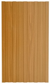 vidaXL Dakpanelen 36 st 80x45 cm gegalvaniseerd staal lichthoutkleurig