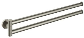 Hotbath &More handdoekhouder draaibaar geborsteld nikkel