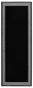 vidaXL Tapijtloper 100x250 cm BCF zwart met motief