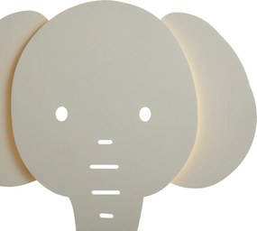 Kinder wandlamp beige incl. LED 3-staps dimbaar - Ellie the Elephant