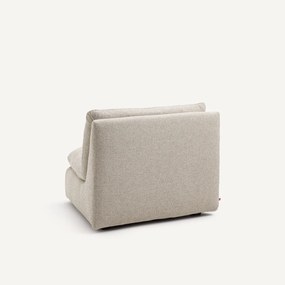 Modulaire hoek in gestructureerde viscose en linnen, GIULIANO