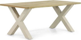 Tuinset 6 personen 240 cm Aluminium Taupe Presto Brentino/Cardiff