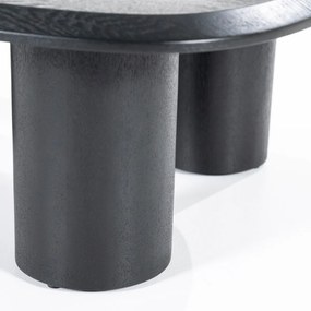 Eleonora Walter Zwarte Salontafel Kiezel Vorm 96x78 Cm - 96 X 78cm.