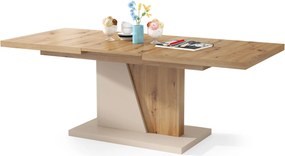 NOIR artisan eiken / beige, salontafel, uitschuifbaar