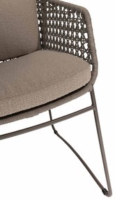 4 Seasons Outdoor Moretti dining chair terre met hoge rugleuning  Tuinstoel    bruin weerbestendig