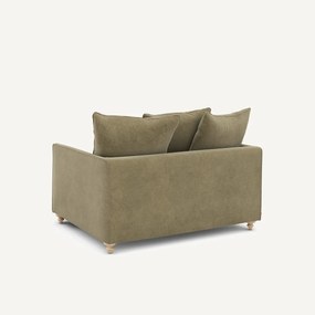 2-zits slaapbank van linnen fluweel, LAZARE