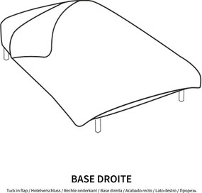 Dekbedovertrek in zuiver katoen, Edelweiss