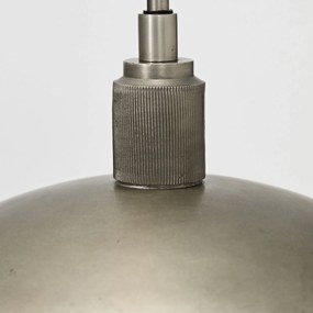 House Doctor Lamp Boston Gunmetal Ø32X7cm - Ijzer/Aluminium/Glas - House Doctor