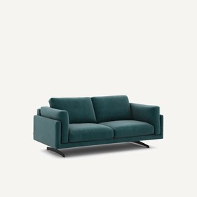 Bank in fluweel, 2-zit, César