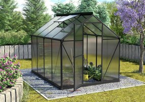 Vitavia Triton serre - 5m² - met 6 mm polycarbonaat - Zwart