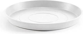 Ecopots onderschotel met waterreservoir- Rond - Pure White - Diameter 28,7 x H3 cm