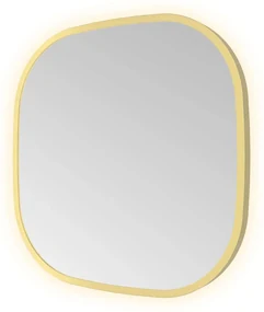 Hotbath &More Contour spiegel deens ovaal 40x40cm geborsteld messing PVD