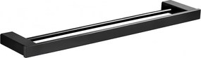 Mexen Pavo dubbele handdoekhouder, zwart - 7030425-70