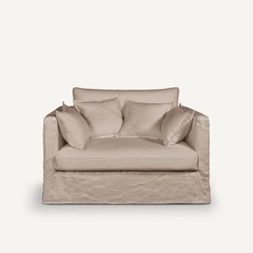 2-zitsbank in gekreukt linnen, Neo Kinkajou