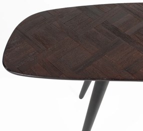 Bankje Donker Teak Hout Mozaiek