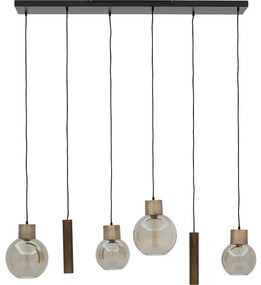 Goossens Hanglamp Aurora, Hanglamp met 6 lichtpunten