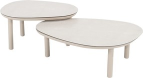 Monroe set loungetafels 65xH32 cm en 80xH27 cm linen Taste 4SO