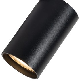 Set van 6 Moderne inbouwspots zwart GU10 50mm - Chels Modern GU10 rond Binnenverlichting Lamp