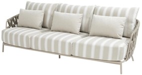 4 Seasons Outdoor Beverly 3-zits loungebank latte SALE Loungebank beige weerbestendig