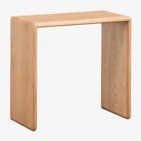 Treveris Houten Bureau Eikenhout & 80 X 40 Cm - Sklum