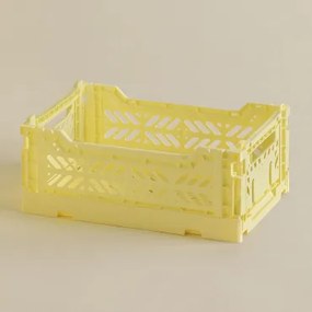 Kunststof Opvouwbare En Stapelbare Krat Doli Geel & 26 Cm - Sklum