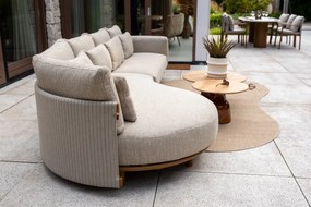 4 Seasons Outdoor Safina chaise loungebank amber Loungebank   beige weerbestendig