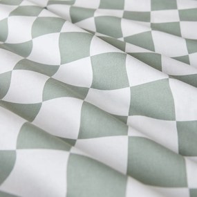 Bedset in katoen, vierkant kussensloop, Miley
