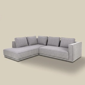 Hoekbank Grijs Boucle Hoek Links